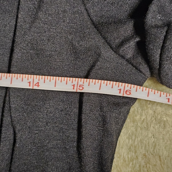 3/$25 Delirious | Gray & Black Striped Mini Dress with Black Coverup size Medium - Picture 6 of 8